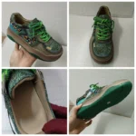 UNITYPUREMAX™ Women’s 5cm Chunky Leather Sneakers – Mixed Color, Spring/Autumn Lace-Up Shoe 3