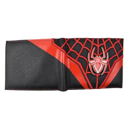 SpiderHero™ Spiderman Marvel Wallet – PU Leather Short Purse with Metal Design & Coin Pocket 2
