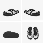 Women's Cow Leather Narrow Band Mules – Handmade Fashion Slippers for Spring & Autumn 6