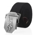 NAVYFORCE™ Tactical Canvas Belt for Men – NAVY SEAL Buckle Military Army Waist Strap 5