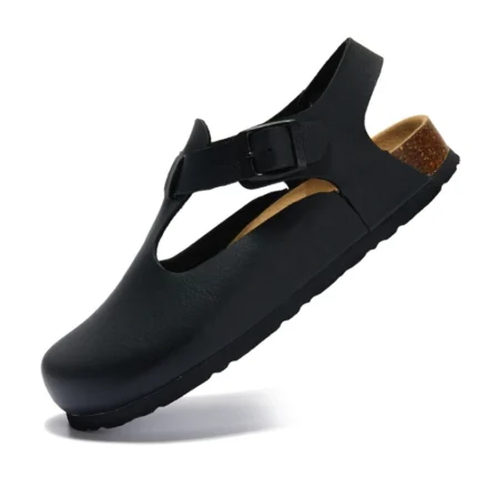CorkGlam™ Women’s Gladiator Buckle‑Strap Cork Sandals. 2