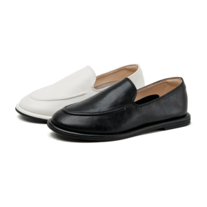 Elara™ Women’s Genuine Leather Slip-On Loafers – Spring/Autumn (EU35–40)