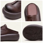 SolRise™ 5.5cm Women’s Cow Leather Wedge Slippers – Ethnic Summer Platform Sandals 16