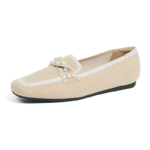 Beanie™ Women’s Knitted Square-Toe Waterproof Mesh Slip-On Loafers (Spring/Autumn)