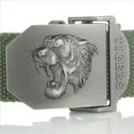 TIGERFORCE™ Tactical Canvas Belt for Men – Tiger Buckle Army Outdoor Jeans Strap 5