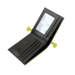 VerdeStitch™ Embroidered Green Wallet – Compact PU Leather Card Holder 5