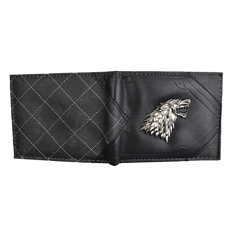 WolfEdge™ Metal Wolf Wallet for Men – PU Leather Short Purse with Coin Pocket & Card Slots 2