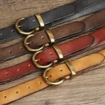 LADYNATURE™ 2.8CM Genuine Leather Women Belt – Retro Copper Buckle for Jeans & Dresses 5