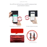 CrocLustre™ Women's Metallic Leather Short Wallet – Crocodile Pattern Genuine Cowhide Purse 5
