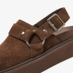 VELTERRA™ Women’s Cow Suede Leather Back Strap Sandals 5