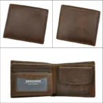 Genuine Cow Leather RFID Men Wallet – Vintage Short Purse with Coin Pocket & Card Slots 4