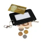 RetroZip™ PU Leather Mini Coin Purse – Credit Card Case with Hook 5
