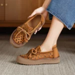 Lunara™ Women's Suede Platform Mary Jane Flats 5
