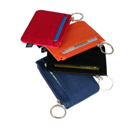 SlimStitch™ Canvas Wallet – Unisex Mini Zipper Coin Purse & Cardholder 2