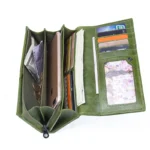 Eloria™ Genuine Leather Long Clutch Wallet – Women's Large Capacity Clutch Purse with Phone & Card Holder 3