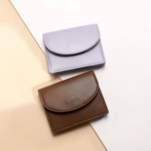 PetiteCore™ Women's Short Zero Wallet – Compact Solid Color PU Card Holder 1