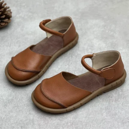 Lunara™ Women's Handmade Soft Leather Flat Sandals 2