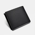 PU Leather Horizontal Wallet for Men – Solid Color Student Short Wallet with Card Slots & ID Window 3