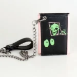LumaFold™ Anime Tri-Fold Chain Wallet – Glow-in-the-Dark PU Card Holder for Men & Women 1