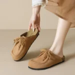 Aveline™ Women’s Vintage Lace-Up Suede Mules 4