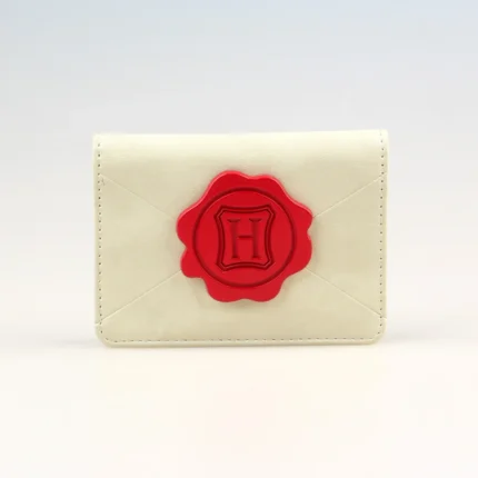 LuxeBadge™ Designer Card Holder – PU Leather ID Wallet with Metal Badge 1