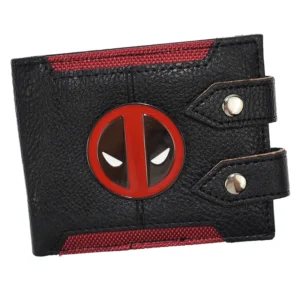 DeadMax™ Deadpool Marvel Wallet – Metal Design PU Leather Short Purse with Double Hasp 1