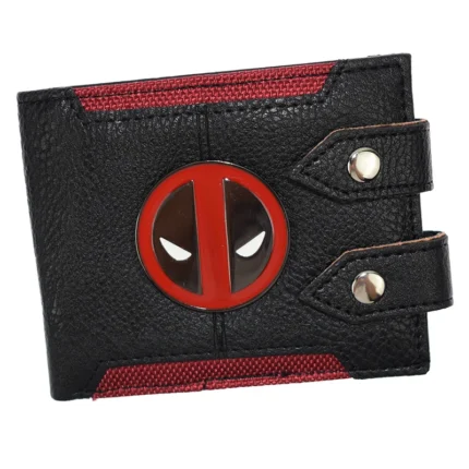 DeadMax™ Deadpool Marvel Wallet – Metal Design PU Leather Short Purse with Double Hasp 1