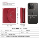 Luxora™ Women's Short Genuine Leather Wallet – RFID Clutch Coin & Card Purse 4