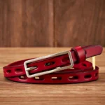 MINIBIND™ 1.2CM Thin Genuine Leather Women Belt – Dress Knot Strap with Pin Buckle 3