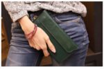 LineaLuxe™ Women's Long Thin Leather Wallet – Slim Cowhide Clutch Purse with Multi-Card Storage 17