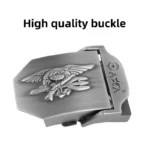 NAVYFORCE™ Tactical Canvas Belt for Men – NAVY SEAL Buckle Military Army Waist Strap 4