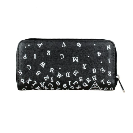 Printelle™ Letter Print Long Wallet – Minimalist PU Clutch Card Holder for Women 2