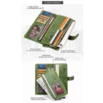 VeronaLux™ Women’s Genuine Leather Clutch Wallet – Long Phone Purse & Organizer 6