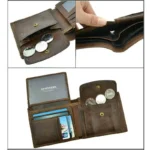 Genuine Cow Leather RFID Men Wallet – Vintage Short Purse with Coin Pocket & Card Slots 5