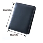 Genuine Leather RFID Wallet for Men – Vertical Short Wallet with Coin & Card Holders 6