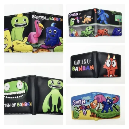 Banban Garden™ Anime PU Snap Wallet – Cartoon Foldable Coin Purse & Card Holder 2