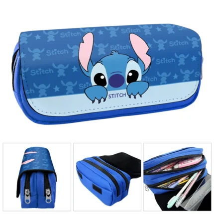 StitchBuddy™ Miniso Pencil Bag – Cute Large Capacity Cartoon Pencil Bag for Girls 1