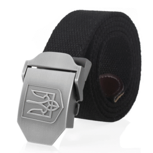 TRYZUB™ Canvas Tactical Belt with Ukraine Emblem – 3.8CM Adjustable Belt for Men & Women