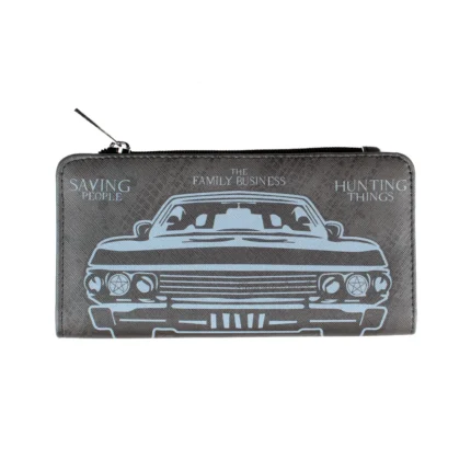 RetroCruze™ Clutch Bag – Retro Car Pattern Zipper Wallet & Makeup Organizer 1