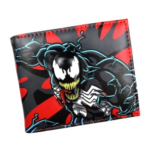 VenomStrike™ Marvel Venom Wallet – Metal 3D Design PU Leather Short Wallet with Coin Pocket 1