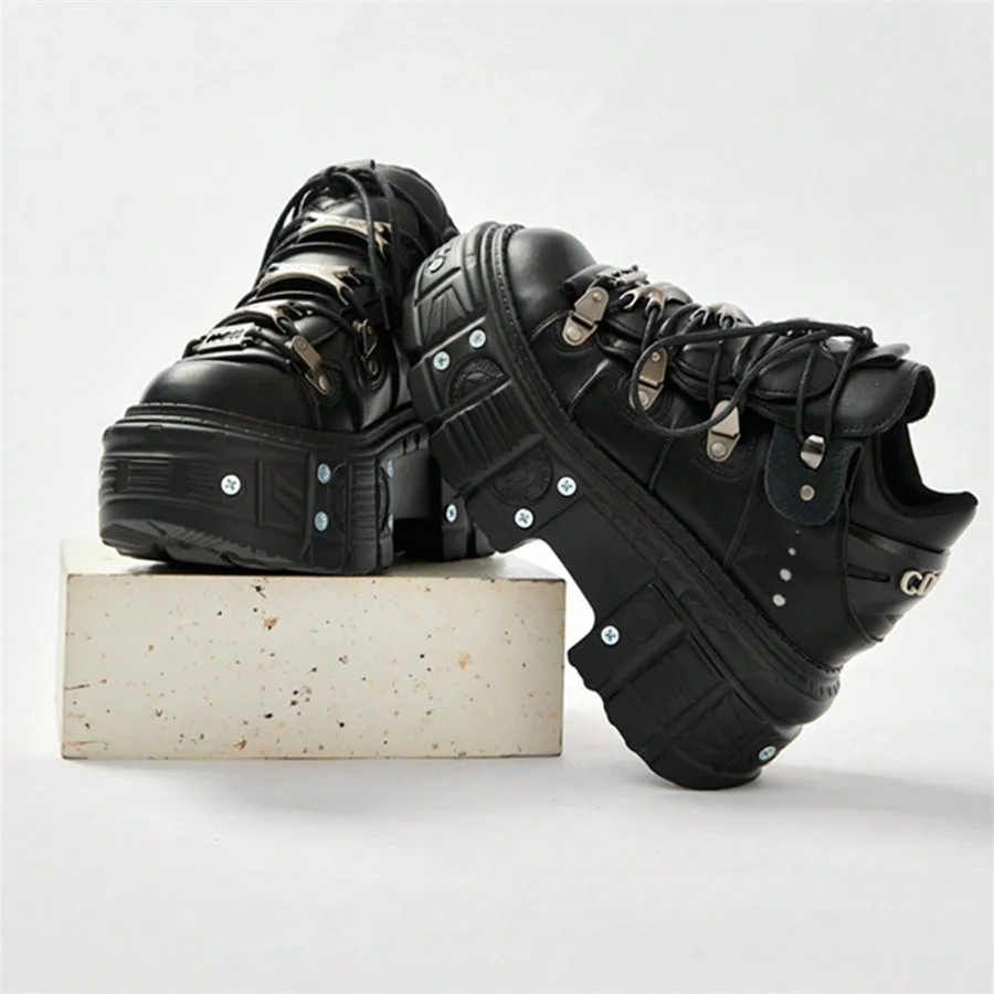 VANTHRA™ Women's Gothic Punk Platform Boots 4
