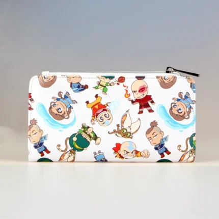 ForeverYoung™ Women’s Long Zipper Clutch Wallet – PU Card Holder with Cartoon Print 2
