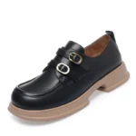 Camden™ Women’s British-Style Double-Buckle Platform Loafers. 6