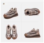 UrbanStride™ Women’s Cow Suede Chunky Sneakers – 4cm Ankle Platform Boots 7