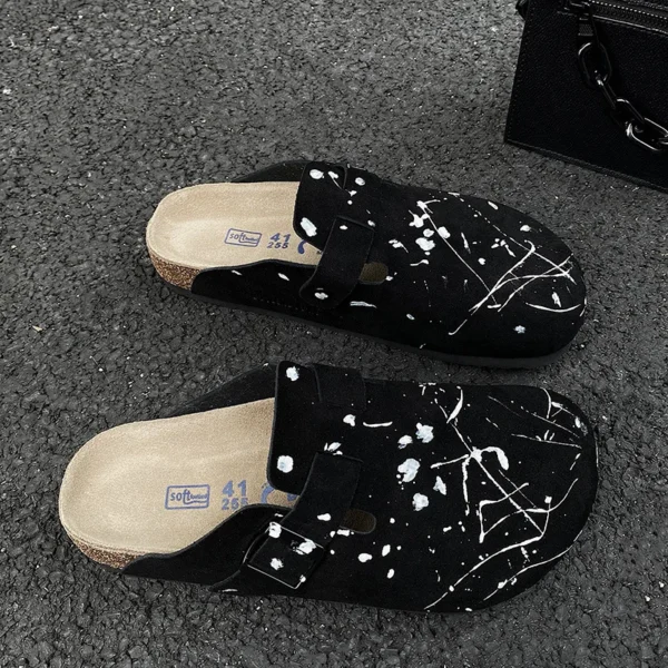 URBANCANVAS™ Graffiti Cork Mules – Unisex Street‑Art Sandals 1