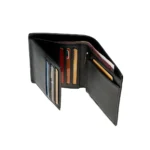 VessoMark™ Personalized PU Wallet – Slim Geometric Card Holder with Coin & Note Storage 4