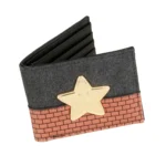 UniGrid™ Slim PU Wallet – Geometric Unisex Wallet with Cartoon Print & Card Holder 4