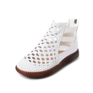 RomaStride™ Women’s Genuine Cow Leather Gladiator Sandals | Breathable Leather Summer Footwear 7