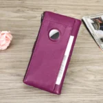 AirtagSecure™ Full-Grain Leather Clutch Wallet For Women – AirTag-Ready Clutch Purse 2