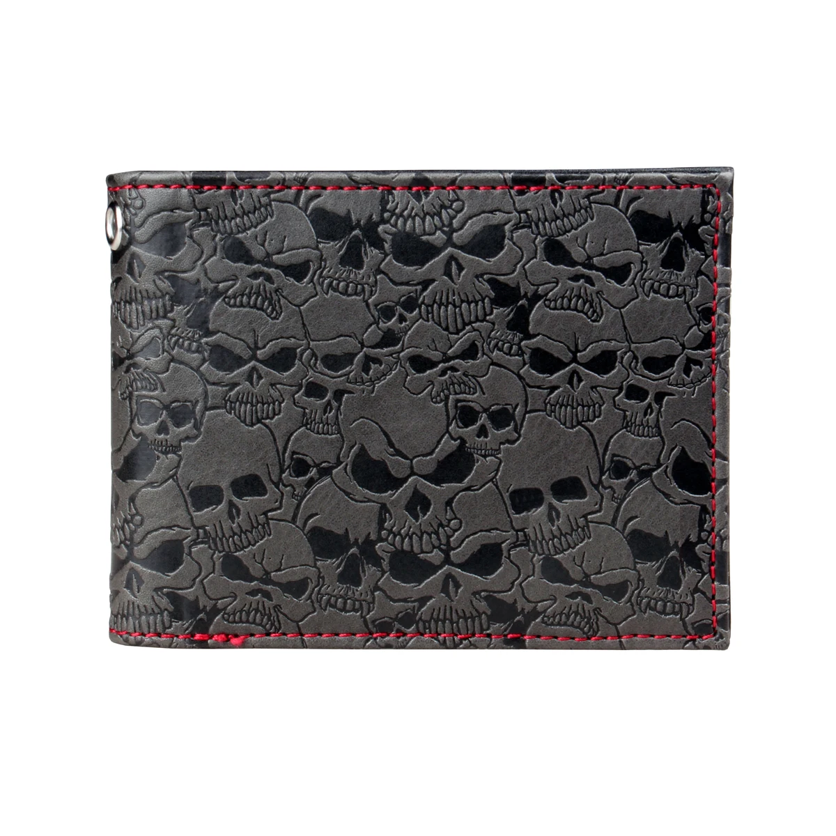 SkullMark™ Double Fold Wallet – Unisex PU Credit Card Holder with Skull Design 1 SkullMark™ Double Fold Wallet – Unisex PU Credit Card Holder with Skull Design 1